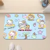 Alfombrilla de Piso de Barro de Diatomeas de Dibujos Animados Hello Kitty para Entrada, Alfombrilla Resistente a la Suciedad y al Desgaste, Alfombrilla Antideslizante de Secado Rápido Absorbente de Agua para Baño