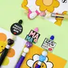 Serie del Día de la Madre de PVC Suave de Goma Dibujos Animados Cuentas Sueltas Venta al por Mayor en Stock Bolígrafo de Plástico Blando Rotatorio Cuentas Focalizadoras Accesorios