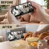 Suporte Criativo de Mesa Transparente em Acrílico para Celular com Estampa de Desenho Animado Suporte para Celular DIY de Tablet em Acrílico