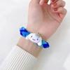Banda de goma pequeña azul Klein tejida a mano para bricolaje, diadema para el cabello casera, pulsera, cuerda para atar el cabello, cuerda para la mano de pareja, amigas, se puede usar para generación de cabello