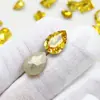 Popular Arte de Unha para Ano Novo Strass Pontiagudos Dourados Acessórios DIY Decorações de Unha Coloridas em Formato Oval