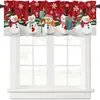 Cortinas navideñas transfronterizas, cortinas cortas para ventanal de medio cuerpo, cortinas cortas para ventanas pequeñas, cortinas cortas decorativas para cocina