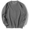 Sudadera de Forro Polar Unisex con Cuello Redondo, Manga Larga, Color Sólido, Estilo Hip-Hop Holgado, Exportación Europea y Americana, Para Primavera y Otoño
