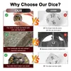 Nuevo Juego de Mesa Dungeons and Dragons de Venta Directa Set de 7 Piezas Dados RPG Dnd Multilado Piedra de Llama Multifacética