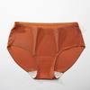 Ropa interior sin costuras al por mayor para damas, seda de hielo, totalmente de algodón, antibacteriana, entrepierna, cintura, sexy, transpirable, bragas para niñas