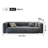 Salón de Belleza, Tienda de Ropa, Apartamento, Alojamiento Familiar, Sala de Estar, Sofá de Tela Verde Oscuro, Sofá Recto Minimalista Moderno para Apartamento Pequeño