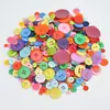 ¡En stock! Botones Redondos Mixtos de Resina de Colores al por Mayor Botones Hechos a Mano para DIY Paquete de Materiales de Flores