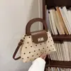 Bolso Nuevo Estilo Otoño Temprano para Mujer Diseño de Moda Sentido Coreano Bolso de Mano de Lunares Casual Versátil Bolso Cruzado de Hombro de Comercio Exterior