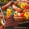 Fábrica de Barbacoa Suministro Directo Amazon en Stock Guantes de Alta Temperatura Barbacoa Barbacoa Horno de Microondas Guantes Protectores de Seguridad