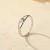 Anel de Dedo Mínimo Estilo Vintage Estrela de Oito Pontas em Prata Esterlina S925 para Mulheres, Design de Nicho de Luxo Leve, Banhado a Ouro 14K, Anel Estilo Ins