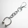 Llavero Clip de Herradura de Metal Plateado, Diseño de Nicho, Llavero Personalizado para Pareja Colgante de Bolso, Venta Directa del Fabricante