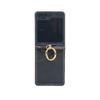 Adecuado para Samsung Zflip5 Estuche para teléfono móvil de color contrastante Estuche para teléfono móvil Motorola Estuche de cuero con tarjetero Huawei P50Pocket
