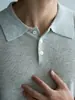 Estilo Old Money Camisa Polo de Punto Transpirable que Absorbe la Humedad de Lino y Lyocell Italiano para Hombre 2026 Manga Corta Casual Ligera para Negocios