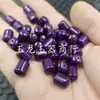 Cuentas de Jade en Forma de Barril Color Gris Ahumado, Cuentas Tubulares Rectas de Piedra de Cuarzo Morado, Cuentas para Accesorios de Joyería DIY