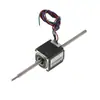 Motor Paso a Paso con Agujero Pasante Micro 28, Bifásico de Cuatro Cables, Motor Paso a Paso con Agujero Pasante Telescópico Frontal y Trasero 28