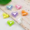 Acrílico plástico frisado colorido peido amor cavalo concha 17 * 21MM cocar corrente de telefone móvel DIY jóias acessórios atacado