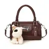 Moda Primaveral 2026 Bolso de Bolos Moderno con Textura Única, Lindo y Fresco Bolso Pequeño Cruzado con Lazo en Forma de Corazón
