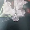 Colgante Redondo Facetado de Cristal Natural Gota de Agua Ágata Jade Collar Plano de Gota de Agua Joyería de Venta Caliente Transfronteriza DIY Venta al por Mayor