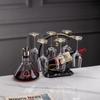 Nuevo Estante para Copas de Vino Tinto Estilo Chino Hogareño Copa Invertida Cisne Estante para Vino Tinto Adornos Nuevo Estilo Estante para Juego de Copas de Vino Tinto