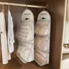 Organizador de calcetines, perfecto para dormitorios y armarios: bolsa de malla colgante para ropa interior y calcetines, organizador de almacenamiento de mesita de noche