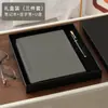 Diario Patrón Lichi A5, Libro de Cuadrícula, Libro de Cuero Suave, Libro de Cuero, Libreta de Mano de Aspecto Elevado y Exquisito