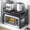 Estante para Horno Microondas de Cocina, Estante de Almacenamiento para Olla Arrocera, Soporte para Horno de Encimera, Gadget para Ahorrar Espacio