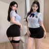 Feimu Cigarra Cosplay Sexy Deseo Puro Uniforme Traje Tentación Bolsa Pecho Expuesto Glúteos Ropa Interior Sexy 6385