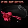 Produtos Adultos Sm Adereços Sexuais Máscara Plug de Boca Dildo Artificial Dispositivo Masturbador Vestível Pinça de Mamilo Bola de Boca Treinamento ao Ar Livre