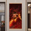 Pequeno Nezha Naohai Ao Bing Ao Guang Rei Dragão das Quatro Mares Papel de Parede Envolvente Pintura de Parede Sala de Estar Entrada Caixa de Relógio Pintura Decorativa