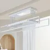 Secador de Roupas Elétrico com Controle Remoto Elevatório Varanda Secador Inteligente de Roupas Secador de Roupas Doméstico Máquina de Varal Automático para Secar Roupas