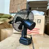 Ventilador Eléctrico de 8 Pulgadas con Batería de Litio de 21V y Ajuste de 3 Velocidades, Doble Uso AC/DC, Base de Plástico, Compatible con Batería Makita