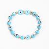 Exclusivo transfronterizo cuentas redondas de 8 cm ojo mágico pulsera de vidrio natural pulsera elástica con cuentas ajustable en stock al por mayor