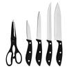 Exportación espejo cruzado traje especial de cuchillos de cocina mango de PP cuchillo de chef cuchillo universal cuchillo para frutas juego de cinco piezas Al por mayor