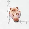 Gato Siamés Gordo Súper Lindo Accesorios de Resina DIY Pegamento de Crema Funda de Teléfono Pasador Llavero Adornos