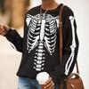 Amazon 2023 Exportação Transfronteiriça Europeia e Americana Roupas Femininas Outono e Inverno Novo Gola Redonda Manga Comprida Camiseta Solta Roupas Femininas Wa28