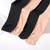 Medias para mujer de talla grande para primavera y otoño con agujeros en los pies, antienganches, fáciles de poner, color piel