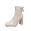 Versión de Gamuza~ Botas Altas hasta la Rodilla Retro de Nicho para Mujer 2026 Otoño Nueva Llegada Botas Largas Marrones Pequeñas