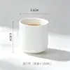Taza de Agua de Cerámica Blanca Pura Creativa sin Asa al por Mayor Taza de Café para el Hogar Taza de Té de Hotel Souvenir con Logo Personalizado