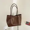 2026 Nova Bolsa de Ombro Único de Alta Qualidade para o Dia a Dia Moda Simples Cor Sólida Bolsa de Mão Grande Capacidade Moda Versátil Bolsa de Axila Mãe e Filho
