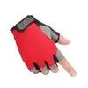Procesamiento de guantes de verano personalizados para hombre y mujer, finos, de medio dedo para montar, amantes del montañismo, guantes de bicicleta antideslizantes