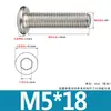 Tornillos de Acero Inoxidable 304 Biselados de Cabeza Hexagonal con Vaso Pernos Cabeza Plana Redonda Borde Biselado Accesorios para Muebles Tornillos M3M4M6
