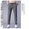 Fabricante de Fuente Personalizado Pantalones Casuales Rectos Transpirables Holgados para Hombre Verano Elásticos Finos de Secado Rápido para Hombre