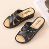 Sandalias de Cuña y Chanclas para Ropa de Exterior de Mujer 2025 Nuevo Estilo Cuñas de Suela Gruesa Chanclas de Verano Suela Suave Antideslizantes Modernas Zapatos para Mamás