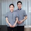 Limpeza de propriedade roupas de trabalho manga curta tia limpadora de quarto de hotel limpadora verão Homens