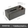 Caja de Pañuelos de Cuero Simple para Hogar Hotel Hotel Coche Caja de Pañuelos de Papel de Cuero Caja de Servilletas de Cuero para el Hogar