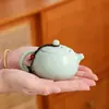 Bule Mate Dingyao Pote Único Bule de Cerâmica Doméstico Forno Ru Pote Xishi Suprimentos de Hotel Conjunto de Chá Kung Fu