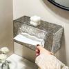Caja de Pañuelos al por Mayor Montada en Pared Pañuelos Faciales Toalla de Lavar Almacenamiento Baño Inodoro Cocina Caja de Papel Invertida Hogar