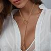 Colar Europeu e Americano Transfronteiriço Mais Vendido Latão Banhado a Ouro Real Pingente em Forma de Coração Corrente Cubana Ajustável Personalidade Criativa Corrente Cubana
