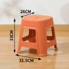 Taburete de plástico para el hogar, banco grueso, taburete de mesa de comedor, taburete cuadrado simple, taburete alto económico, silla antideslizante, taburete bajo para adultos