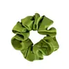 ¡Súper favorecedor! Goma para el pelo de Organza Verde Aguacate de Doble Capa para Mujer, Accesorio Sencillo y Elegante para el Cabello